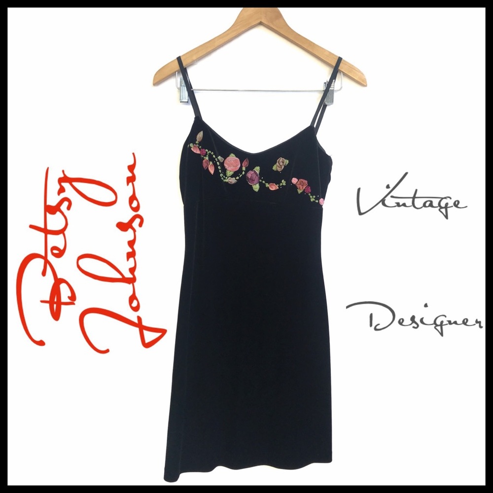 Betsey Johnson Vintage Velvet Slip Dress
